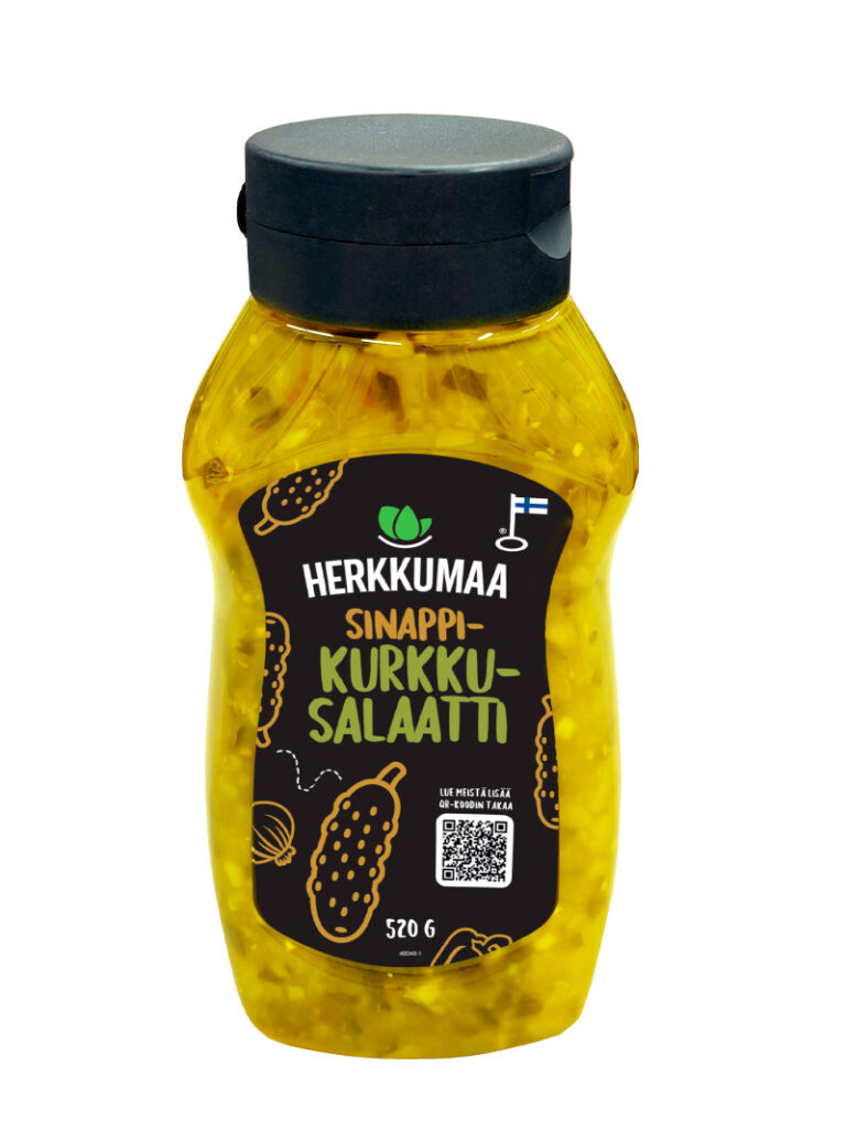 Sinappikurkkusalaatti pullossa 520 g