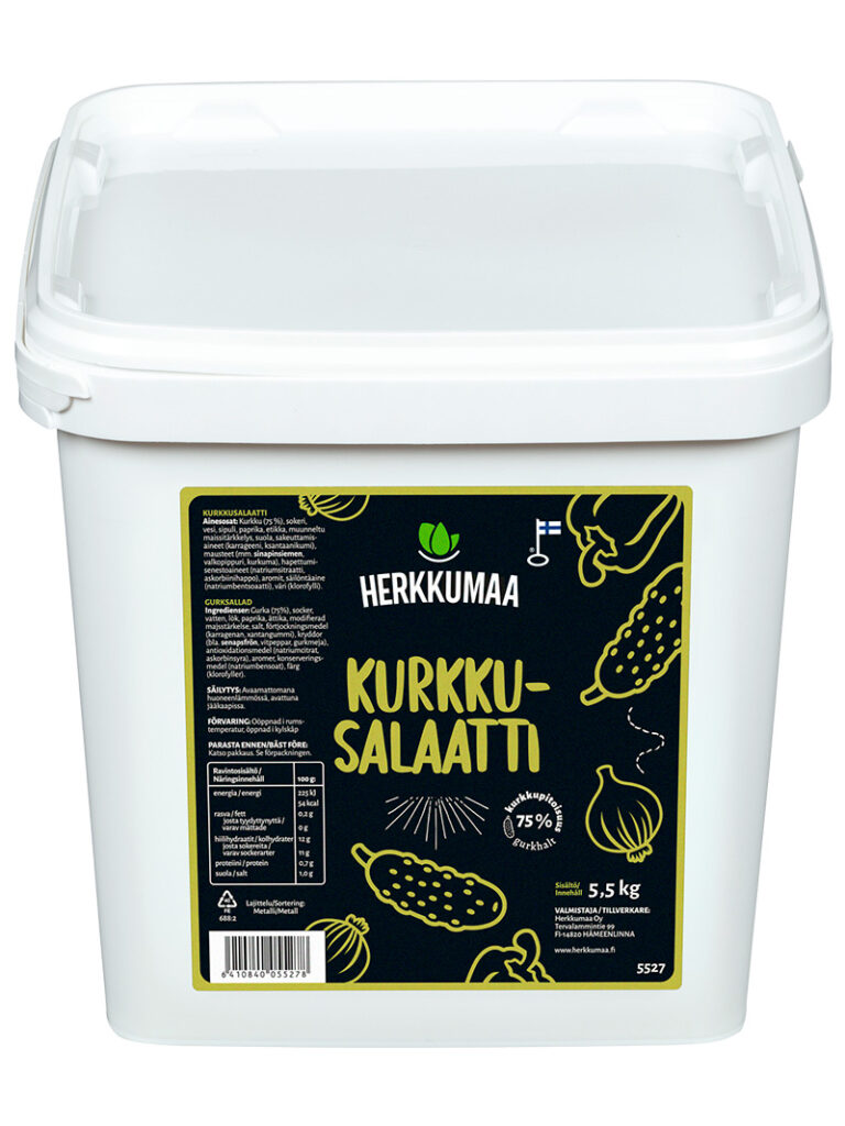 Kurkkusalaatti muovisangossa 5,5 kg